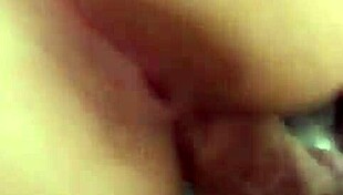 bbw enjoys wet pussy fucking in homemade pov. she spreads wide for intense action.