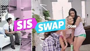 ike forces his big cock into step sis angel small's mouth intensely