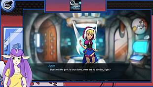 A beautiful blonde hentai woman succumbs to her sexual desires and does a fantastic job of it