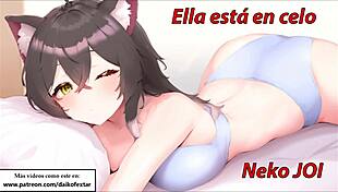 Meows and orgasms in this cat-like joi with your neko girlfriend in heat