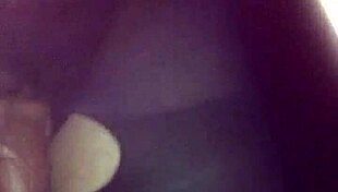 Outdoor Cum in the Dark Nature Public with Stockings