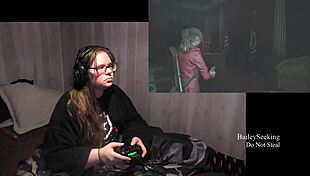 Watch Me Strip Through Resident Evil 2 Part 2 With Big Tits Exposed!