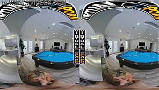 Virtual billiards game featuring latin milf caitlin bell