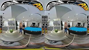 Virtual billiards game featuring latin milf caitlin bell