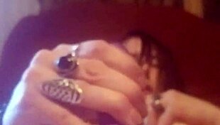 Sexy Goth Chick Indulges In Intense Relaxation