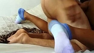 tiny babe's pussy pounded rough in wild homemade action