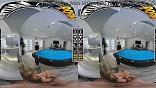 Virtual billiards game featuring latin milf caitlin bell