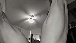 Girl tries extreme dildo insertion and laughs.