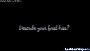 Busty Lesbian MILF Scissoring With Teen 18+