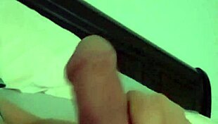 Cum on cock ring during intense session