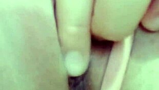 Close-Up View of Intense Pussy Masturbation Session