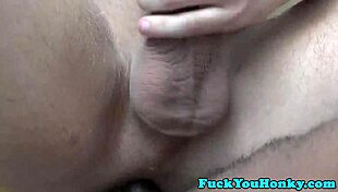 Straight amateur gets fucked raw by black agent in rough casting interview. Cum and bareback action.