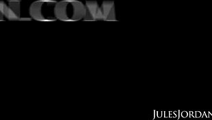 Bambi Barton Deepthroats Monster Cock in Interracial Blowjob Scene