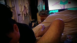 milf giving bj to her man with blowjob