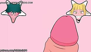 Watch Deku Masturbate Intensely Then Fuck Himiko Toga Hard In This Uncensored Hentai!