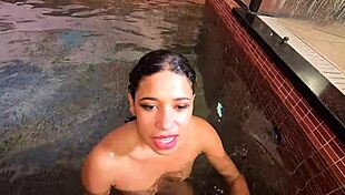 Wow, Lalla Potira's juicy anal fun by the pool is so hot!