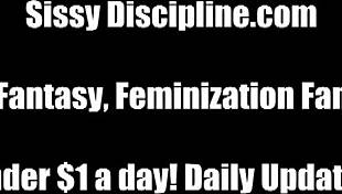 Experience the feeling of being in a sissy dress