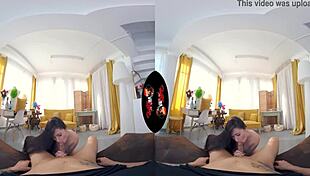 Vrlatina pretty latina babe gets your cum all over her face vr