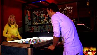 agata gets public anal in game room