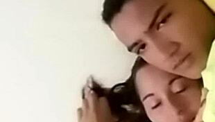 Sexy couple enjoys intimate moments in bed