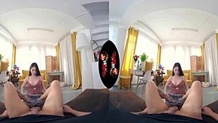 Vrlatina pretty latina babe gets your cum all over her face vr