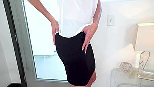 sofie marie skinny milf with big tits gives no hands blowjob on monster cock deepthroat and swallow cum