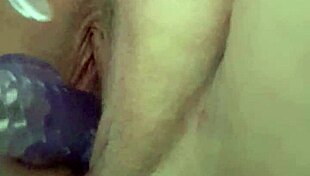 Bbw enjoys wet toy fun with tits and pussy