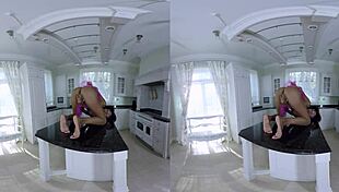 Chocolate Candy Girl Spreads on Desk in VR