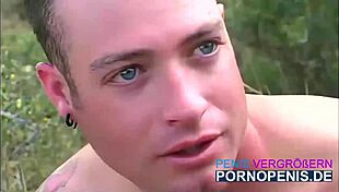 Two hikers find petite slut for outdoor threesome doggystyle deepthroat