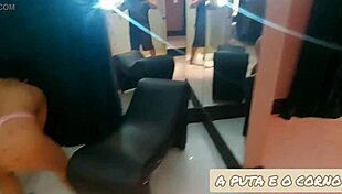 Latina woman offers her pussy and ass to big black cock