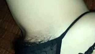 Asian wife faced lingerie in intimates