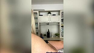 russian mistress sugarnadya waxes her client's penis, scrotum, and anus in close-up detail