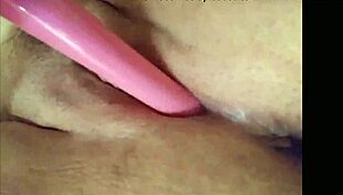 Toying clips of creamy wet clit