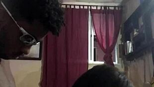 BBC gay bareback blowjob in public