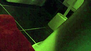 man pounds cute brunette's pussy in bathroom, what a wild fuck!