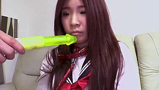Reika Seto in Uniform Blowjob Scene
