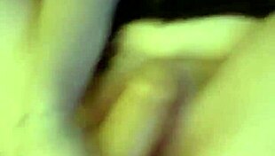 Amateur fucking a big dildo.