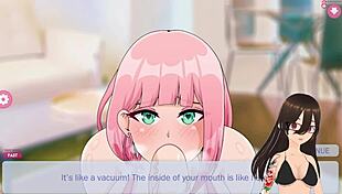 Zoey, my hentai sex doll, gives blowjob