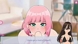 Zoey, my hentai sex doll, gives blowjob