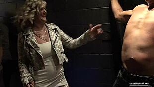 Hot blonde sucks dick in swingers foursome