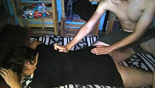 i say, 'let me massage you, rich latina milf neighbor,' as i touch her body