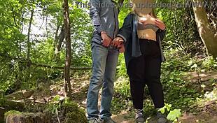 milf with big natural boobs made me cum outdoors 😍