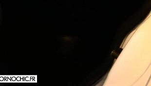 Blonde Babe Interacts With Two Men And A Voyeur