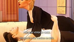 Lover in 3D Hentai: Sneak Peek at Wild Group Action