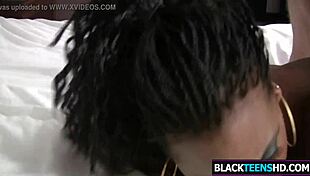 Racked Ebony Teen Monique Symone Gets Banged By Big Cock.