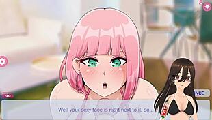 Zoey, my hentai sex doll, gives blowjob