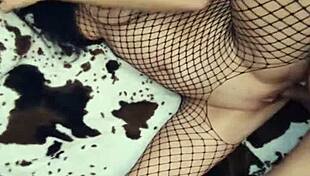 Milf secretary in stockings takes anal creampie from pov