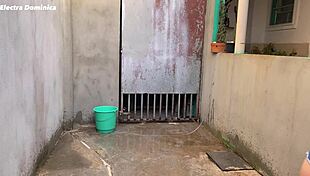 I called the maid to clean, but she came in a short skirt to provoke me 😏