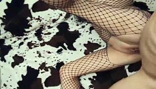 Milf secretary in stockings takes anal creampie from pov