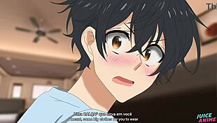 uncensored gay Hentai featuring a shemale friend Sasaki and Myyano